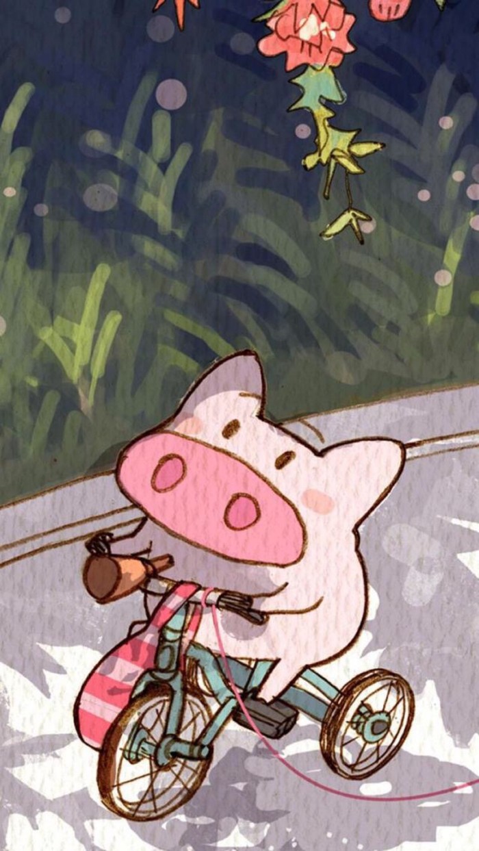猪乐桃绘画作品
