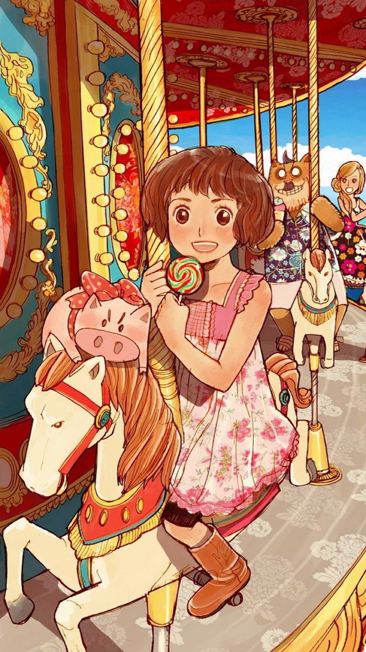 猪乐桃绘画作品