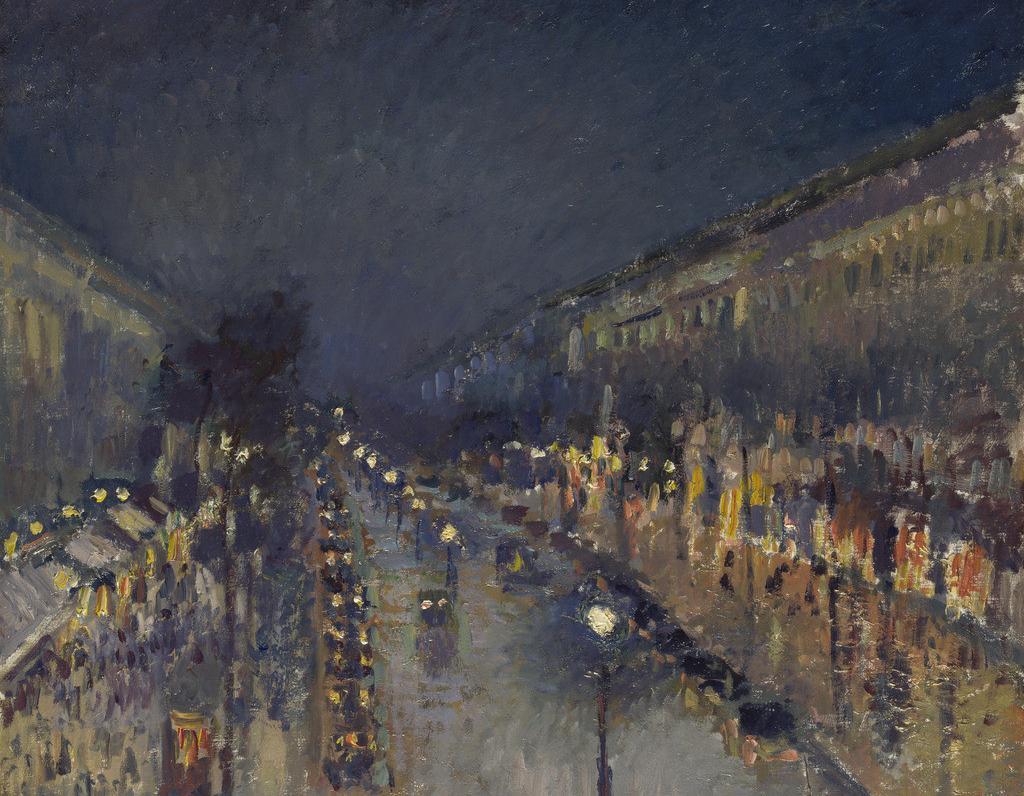 《蒙马特大街, 夜晚》
