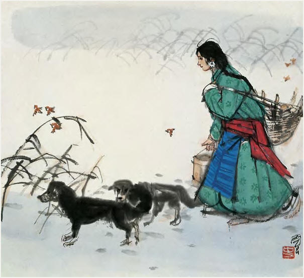 《少女与狗》