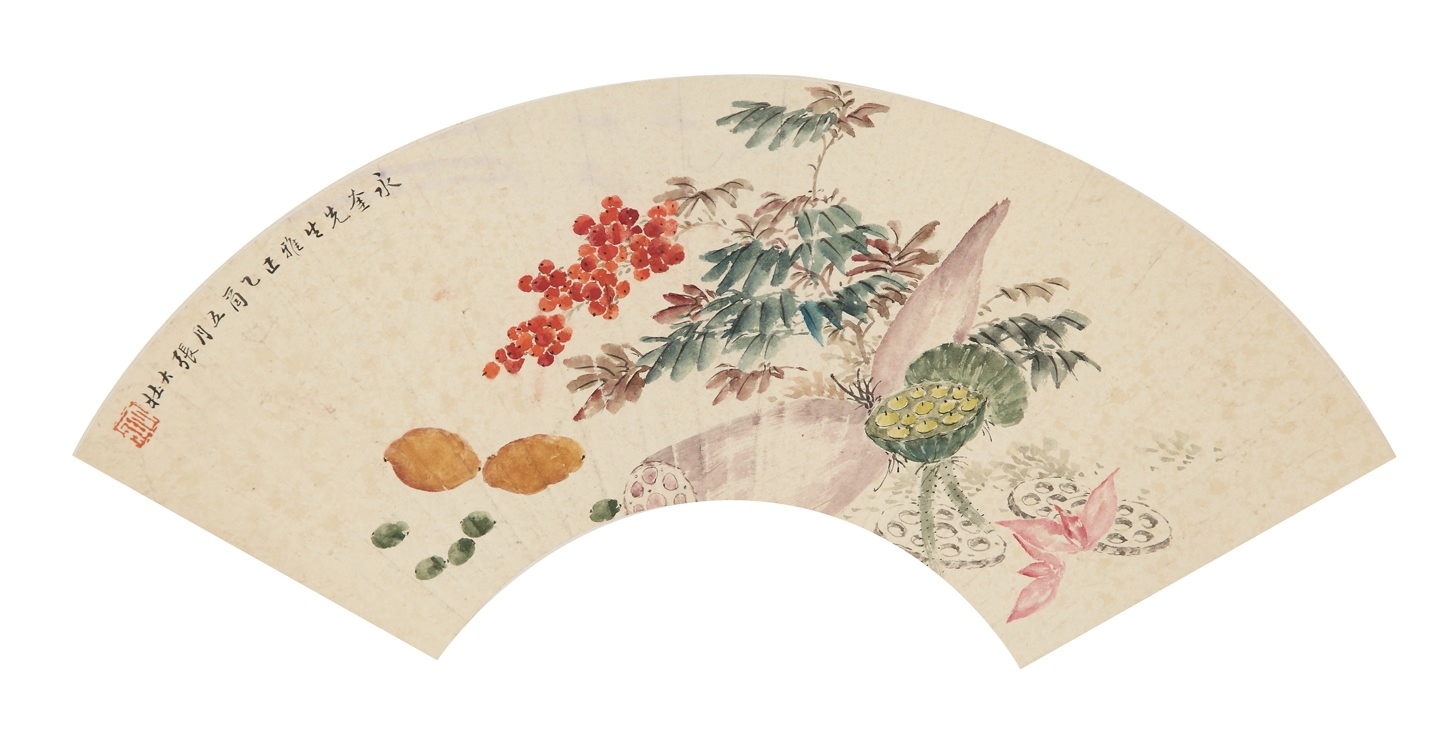《果蔬图扇面》