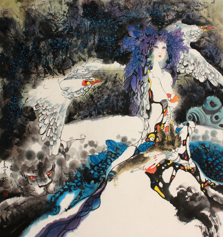 马寒松书画作品