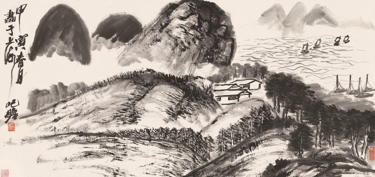 《太湖帆影》