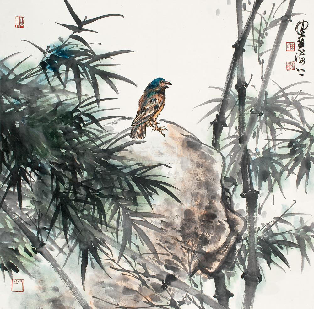 《竹林小憩》
