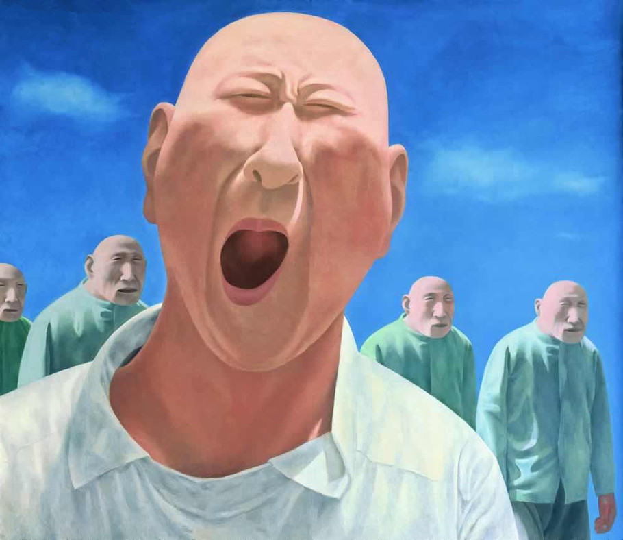 方力钧绘画作品