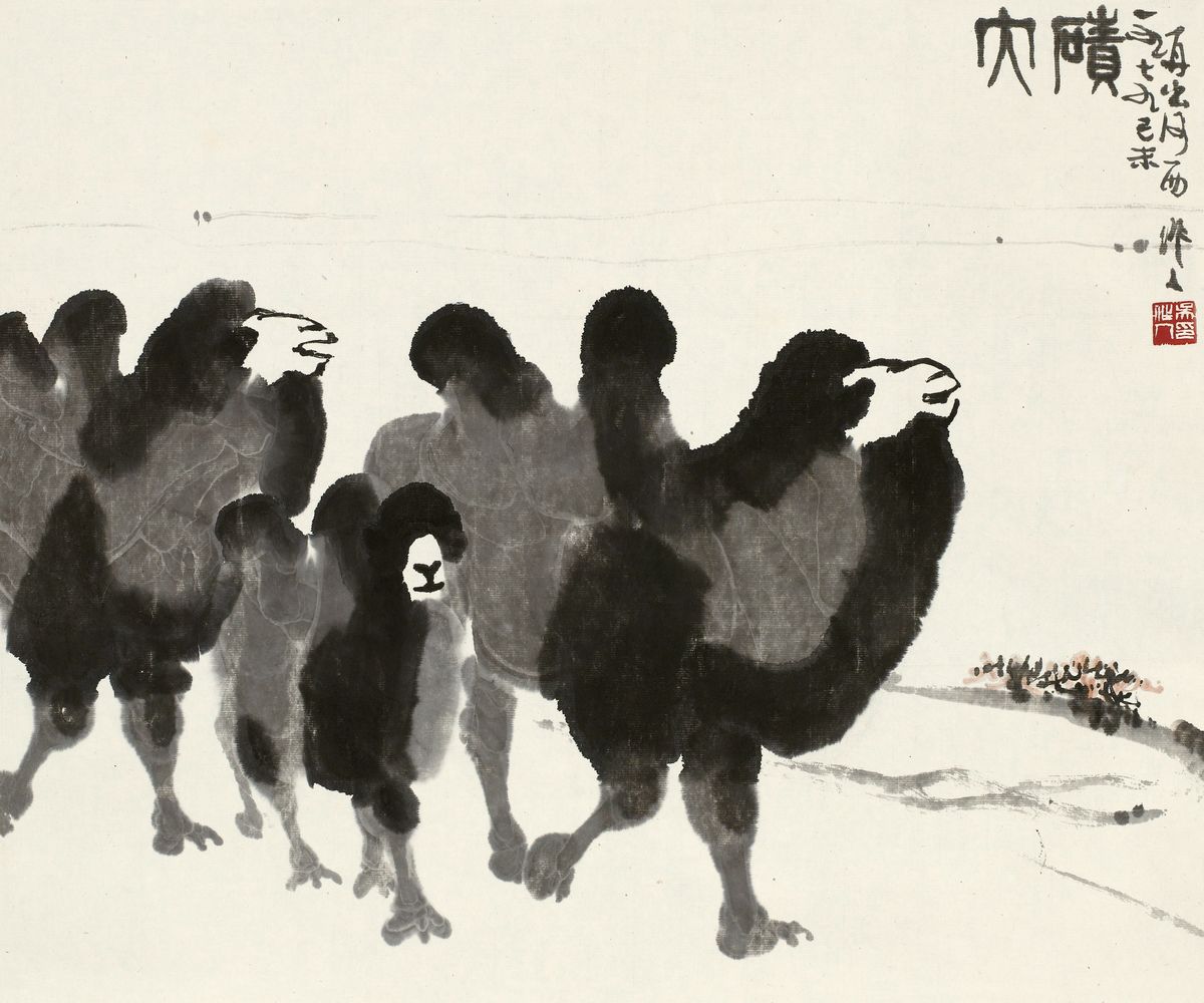 吴作人绘画作品