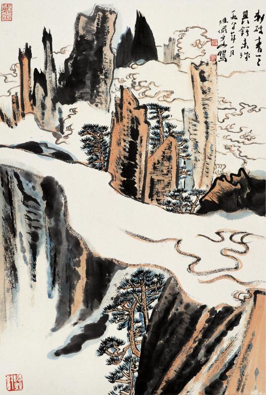 陆俨少绘画作品