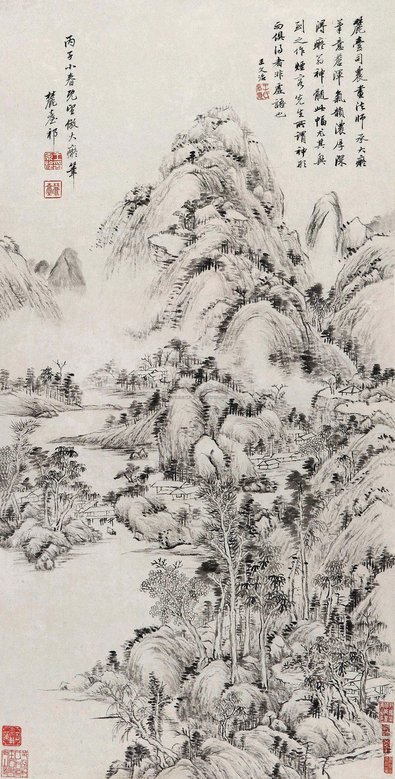 《仿大痴山水》
