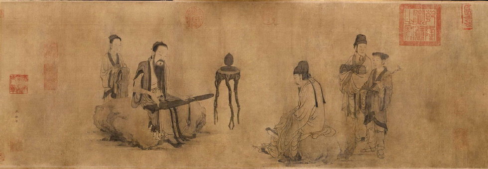 《伯牙鼓琴图》