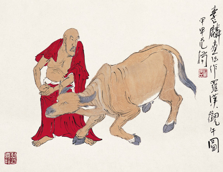 《罗汉观牛图》
