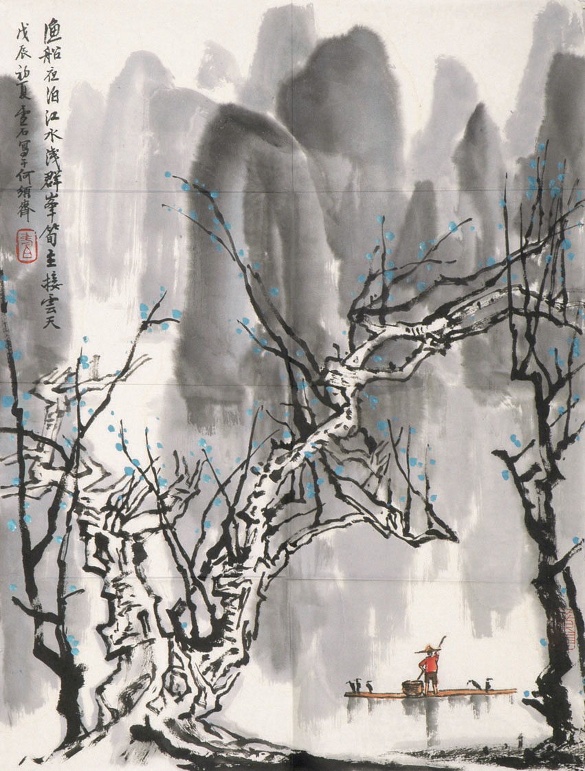 白雪石绘画作品