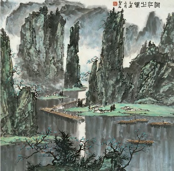 白雪石绘画作品