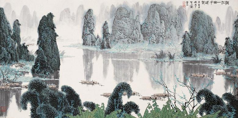 白雪石绘画作品