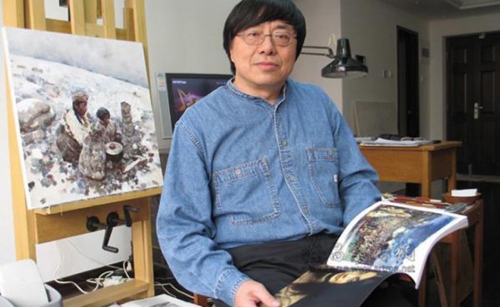 中国著名油画家艾轩 	  Ai Xuan