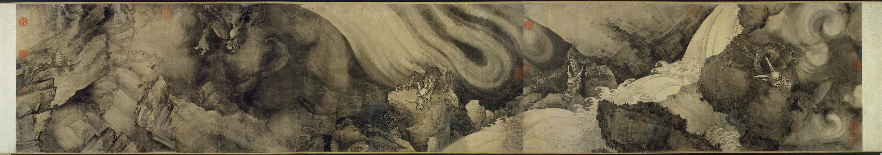 陈容绘画作品