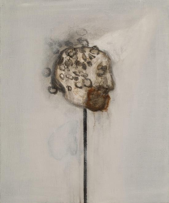 石头 《lost city 2》 54x81cm 亚麻布、油彩、丙烯 2013年