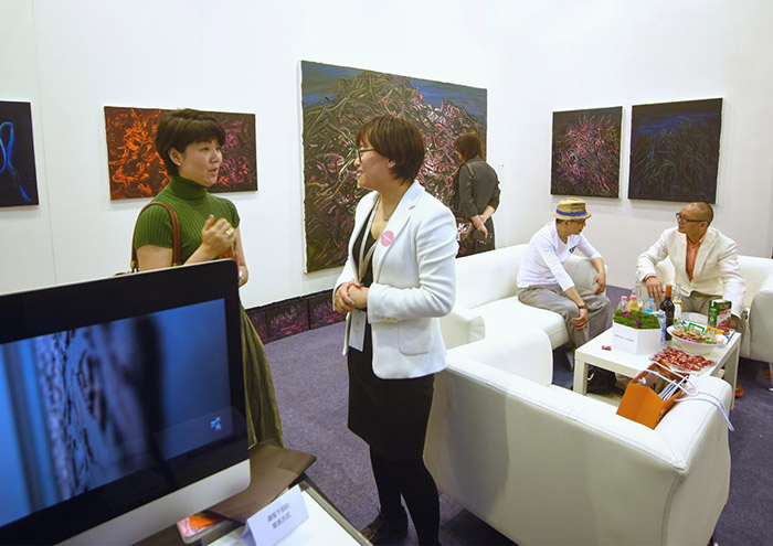 唐华伟个展 现场交流