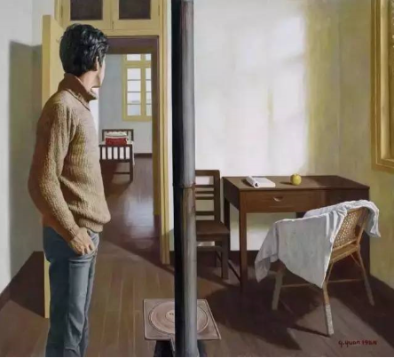 袁庆一 春天来了 布面 油画 1984年作 170 × 189 cm