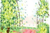 儿童画-水粉画-少儿水粉画-少儿书画大赛系列图库001