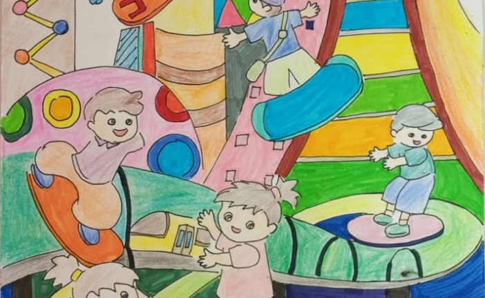 插画-未来学校-曾钰然-国际青少年美术家_少美联赛