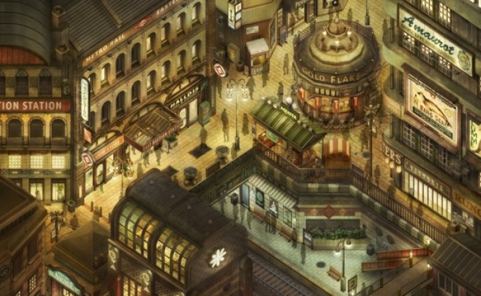 JP Cummins 蒸汽朋克风格城市轴测图