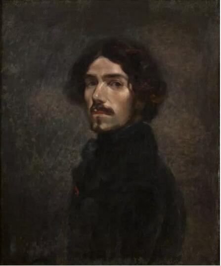 《德拉克罗瓦画像》（Portrait de Delacroix），Hippolyte-Charles Gaultron，欧仁·德拉克罗瓦国立美术馆，巴黎

Photo (C) musée national Eugène Delacroix