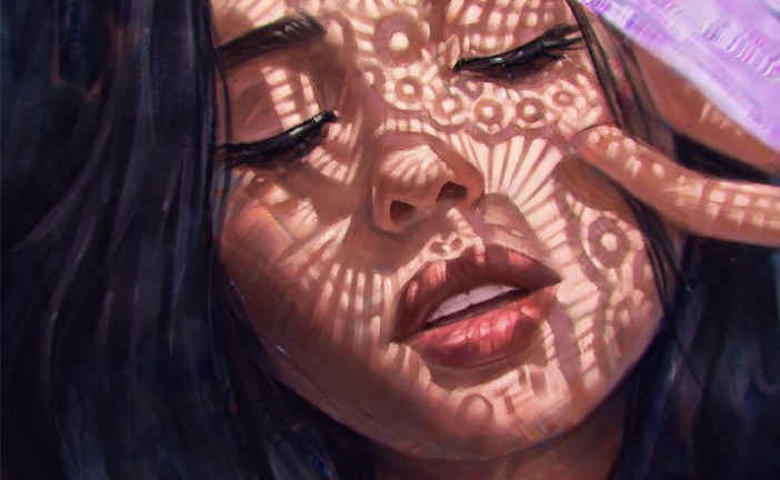 Angel Ganev_光影人物肖像插画作品