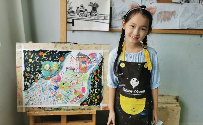 丙烯画_橘子的味道_马芊羽_国际青少年美术家_少美联赛
