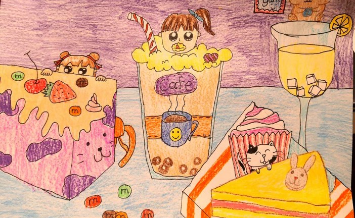 插画_甜蜜的世界_邸显尧_国际青少年美术家_少美联赛