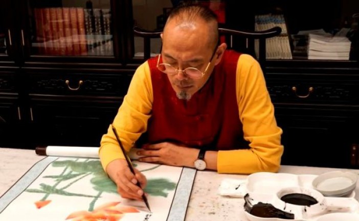 董希源近200幅国画作品赠送残奥健儿