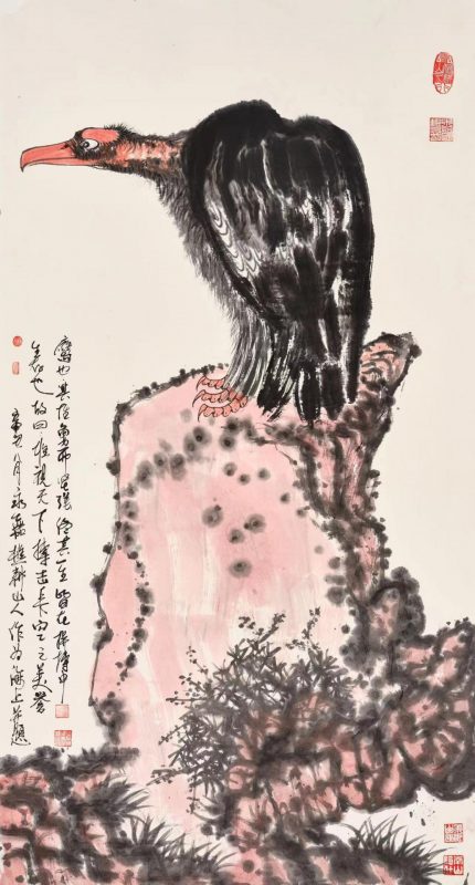 中国当代画鹰大师_朱祖国-ZhuZuGuo