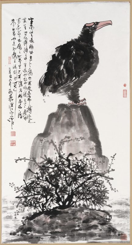 中国当代画鹰大师_朱祖国-ZhuZuGuo
