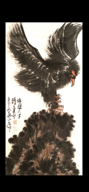 中国当代画鹰大师_朱祖国-ZhuZuGuo
