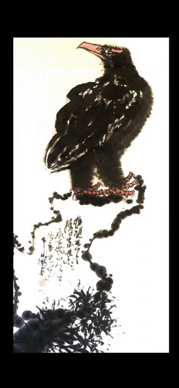 中国当代画鹰大师_朱祖国-ZhuZuGuo