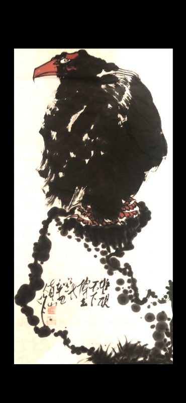 中国当代画鹰大师_朱祖国-ZhuZuGuo