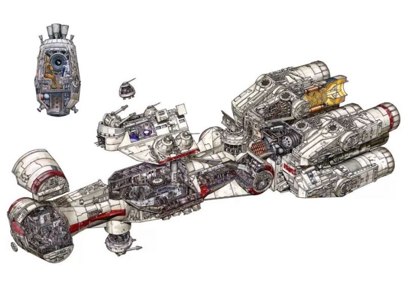 星球大战飞行器内部插画集_英国插画家_Hans Jenssen