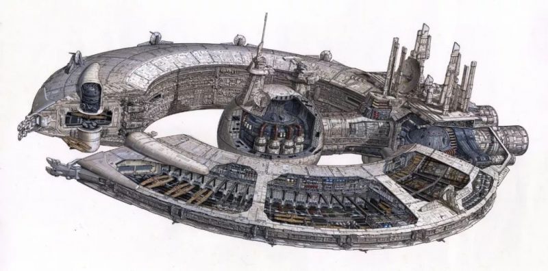 星球大战飞行器内部插画集_英国插画家_Hans Jenssen