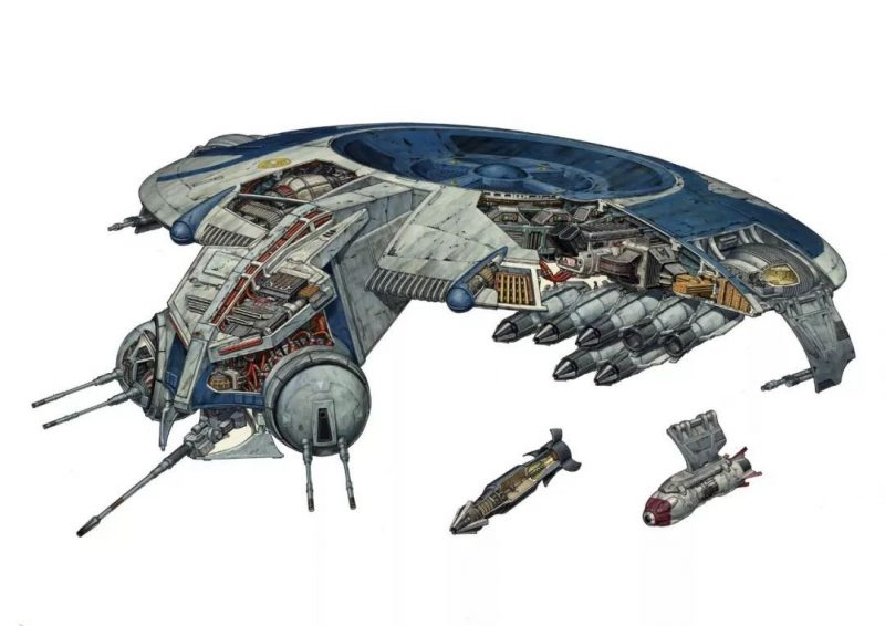 星球大战飞行器内部插画集_英国插画家_Hans Jenssen
