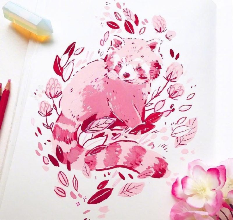 画风清新的可爱小动物插画_美国插画师_Leigh Ellexson