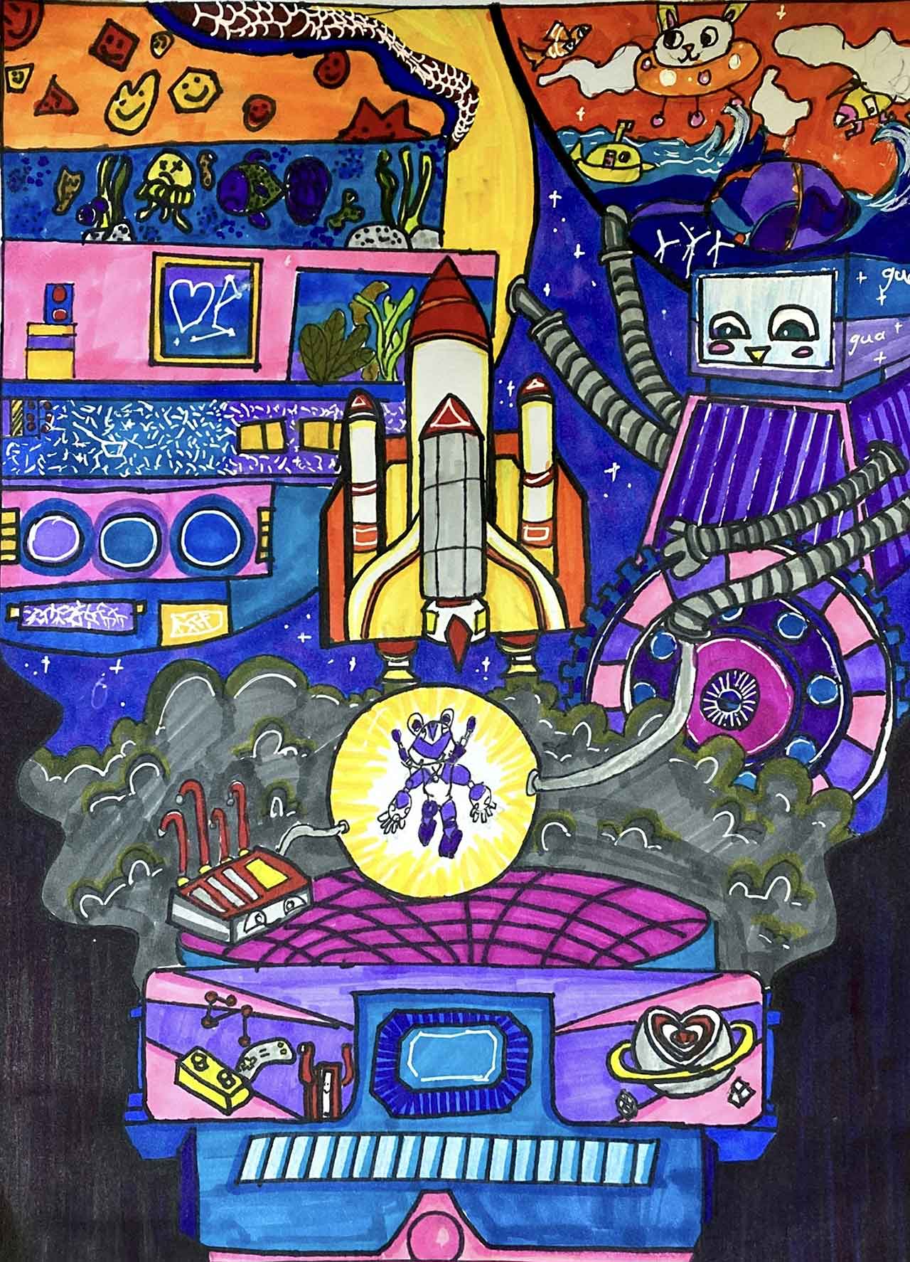 《创想未来奔向未知宇宙》郭子琪_少美联赛