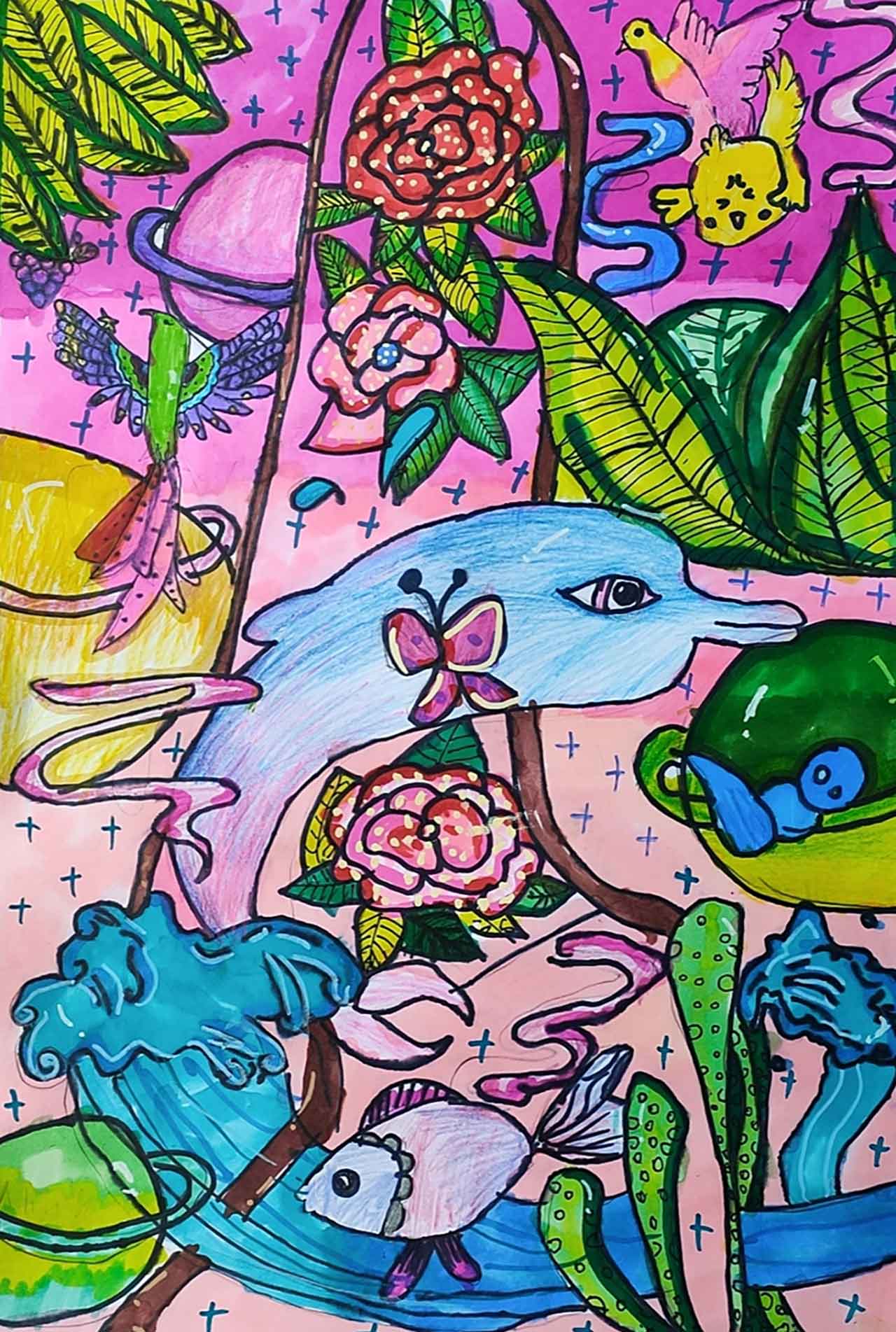 《善待动物，和谐生存》周萓然_少美联赛