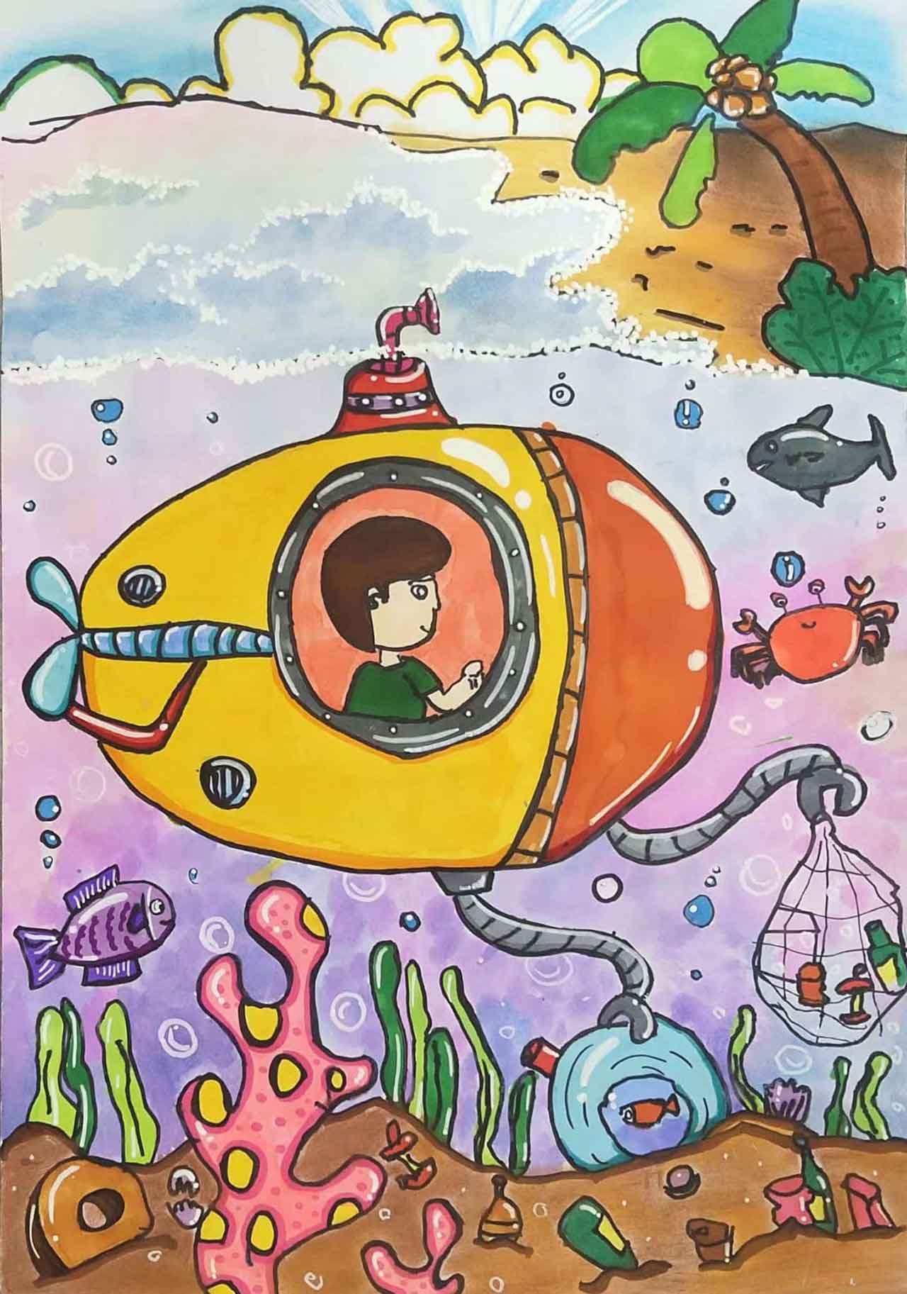 《海底寻“宝”》李沐瑶_少美联赛