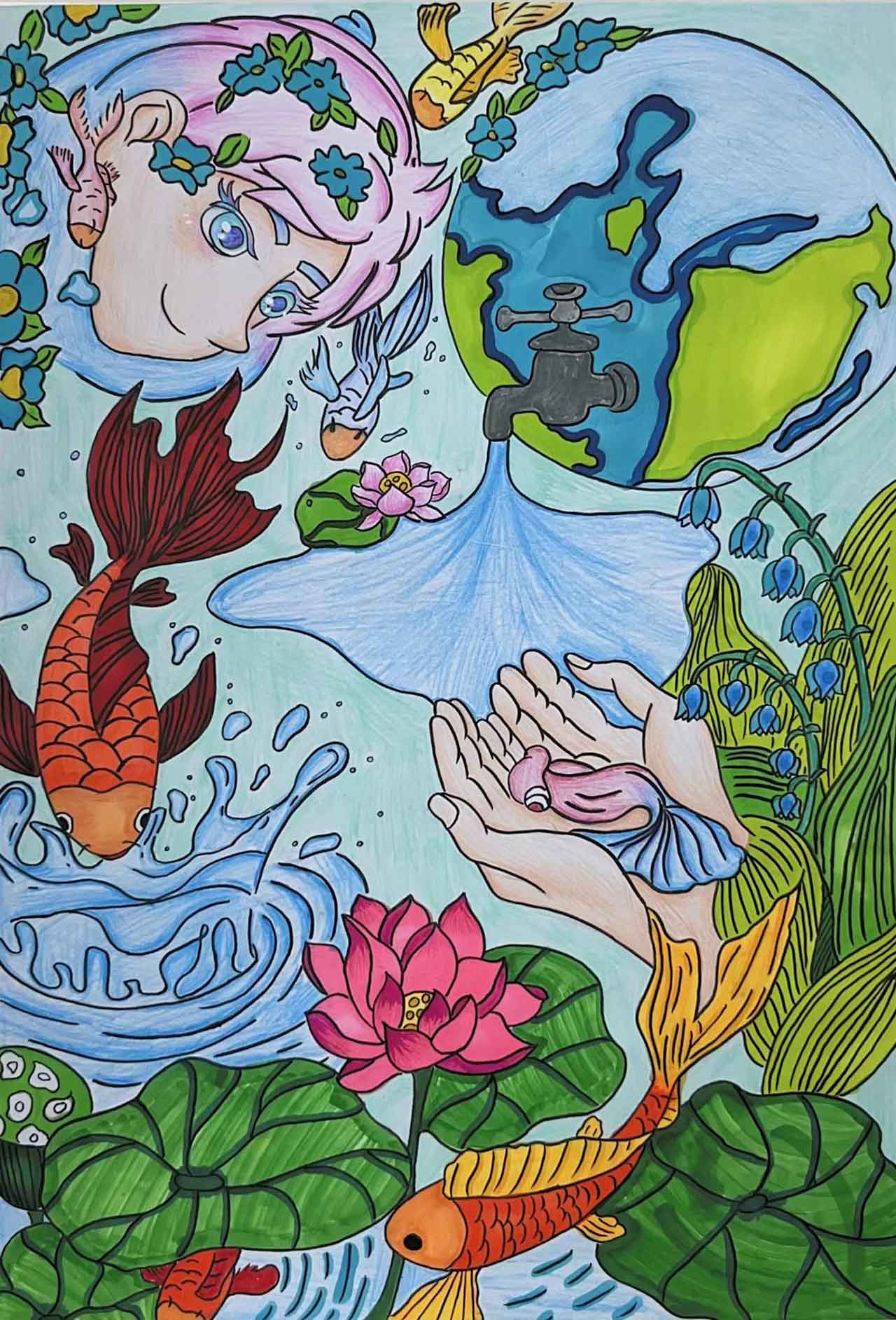 《节水护水》沈恩芯_少美联赛