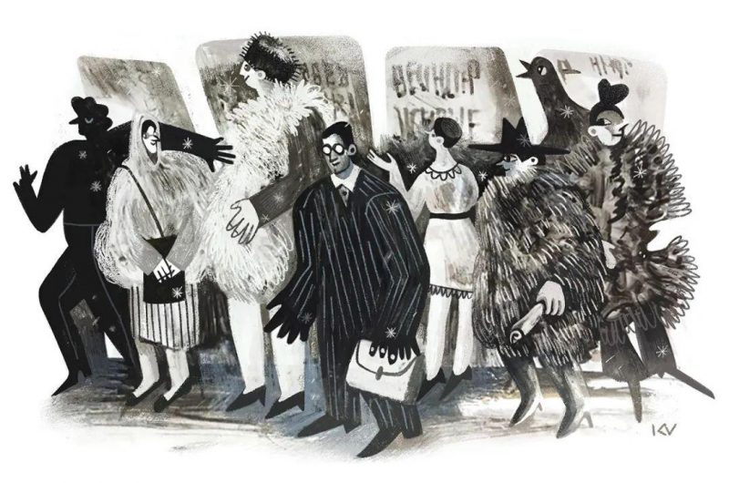 速写作品欣赏_俄罗斯插画师_Katerina Voronina