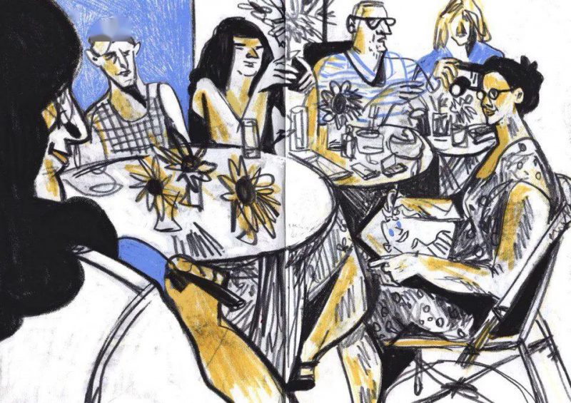 速写作品欣赏_俄罗斯插画师_Katerina Voronina