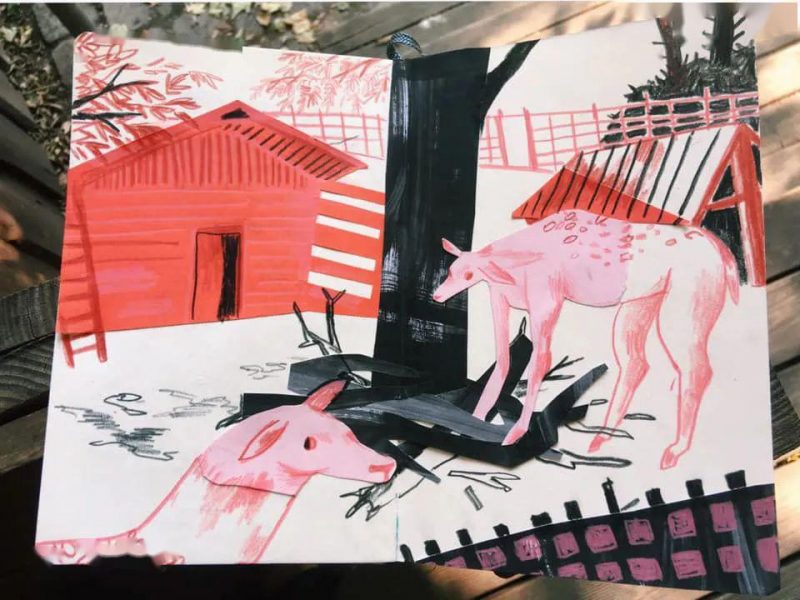 速写作品欣赏_俄罗斯插画师_Katerina Voronina