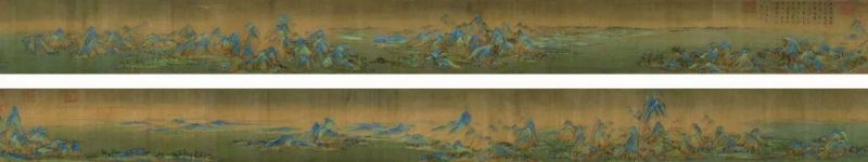 孙志飞家族珍藏张大千_仿王希孟千里江山图及书画成扇 孙志飞家族珍藏张大千_仿王希孟千里江山图及书画成扇