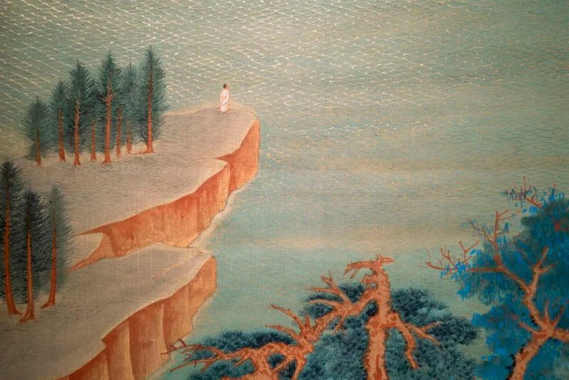 孙志飞家族珍藏张大千_仿王希孟千里江山图及书画成扇 孙志飞家族珍藏张大千_仿王希孟千里江山图及书画成扇