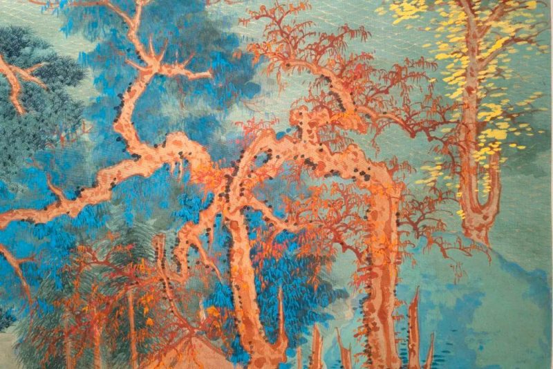 孙志飞家族珍藏张大千_仿王希孟千里江山图及书画成扇 孙志飞家族珍藏张大千_仿王希孟千里江山图及书画成扇