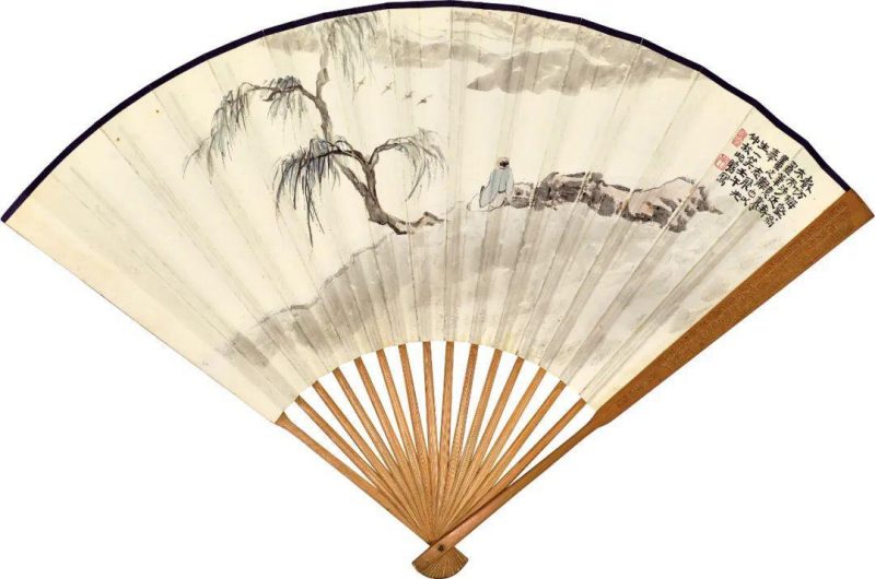 孙志飞家族珍藏张大千_仿王希孟千里江山图及书画成扇 孙志飞家族珍藏张大千_仿王希孟千里江山图及书画成扇